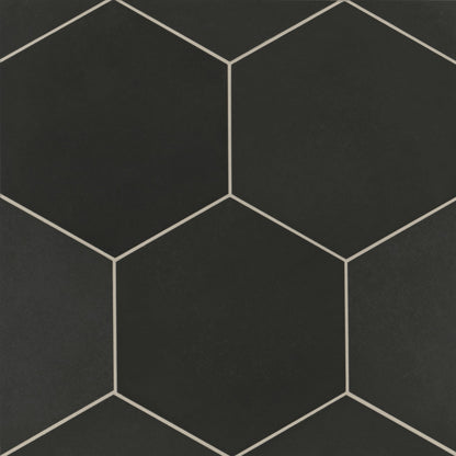 Badrosians Makoto 10" x 11.5" Hexagon Matte Kuroi Black
