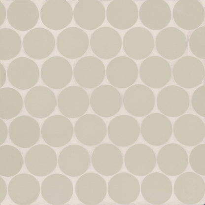Bedrosians Makoto 10" x 10" Round Matte  Kumo Grey