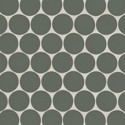 Bedrosians Makoto 10" x 10" Round Matte  Midori Green