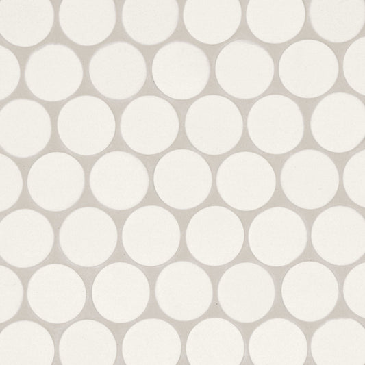 Bedrosians Makoto 10" x 10" Round Matte  Shoji White 