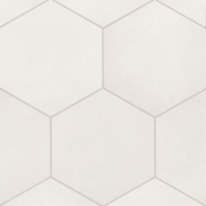 Badrosians Makoto 10" x 11.5" Hexagon Matte Shoji White 
