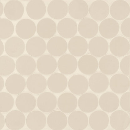 Bedrosians Makoto 10" x 10" Round Matte  Tatami Beige