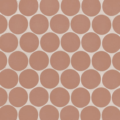 Bedrosians Makoto 10" x 10" Round Matte  Umi Terracotta