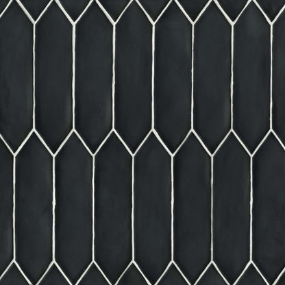 Bedrosians Reine 3" x 12" Matte Black Sea