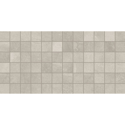 Daltile Slate Attache 2" X 2" Straight Joint Meta Light Gray
