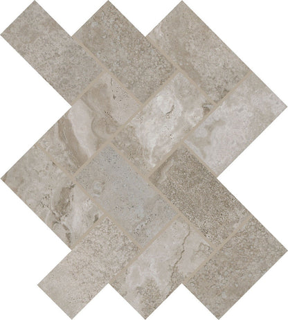 Daltile Archaia 2" X 4" Herringbone Atlas Grey