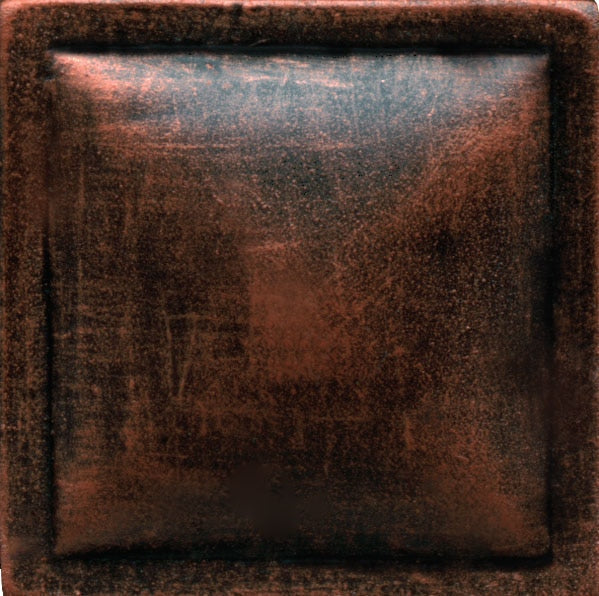 Daltile Anthology Armor 2" X 2" Deco Pillow Guilded Copper