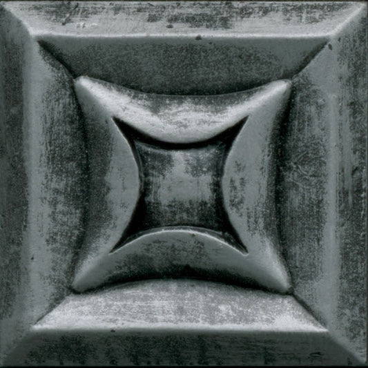 Daltile Anthology Armor 2" X 2" Deco Star Forged Steel
