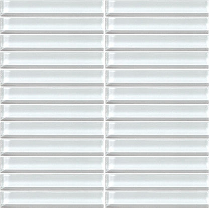 Daltile Color Wave 1" X 1" Mosaic Feather White