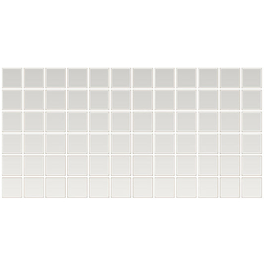 Daltile Color Wheel Mosaic 2" X 2" Straight Joint Glossy Arctic White