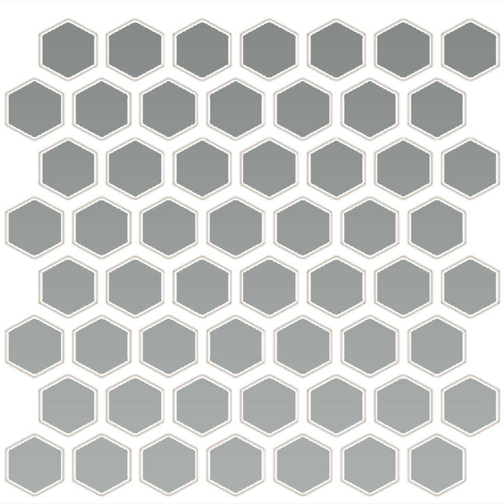 Daltile Color Wheel Mosaic 12" X 14" Hexagon Matte Matte Desert Gray