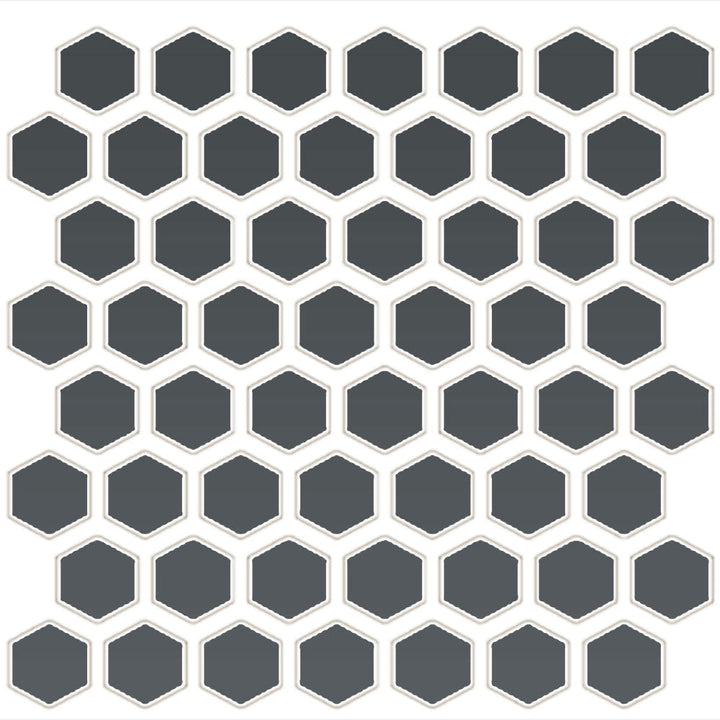 Daltile Color Wheel Mosaic 12" X 14" Hexagon Matte Matte Chalkboard