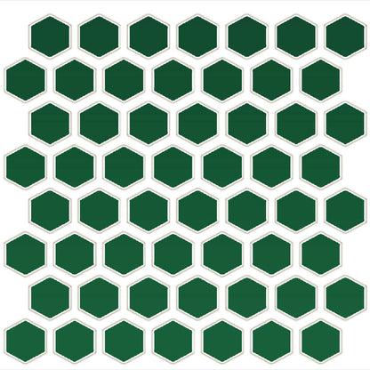 Daltile Color Wheel Mosaic 12" X 14" Hexagon Glossy Emerald