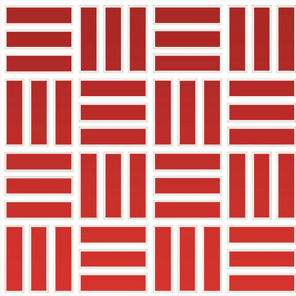 Daltile Color Wheel Mosaic 1" X 3" Lattice Weave Glossy Currant