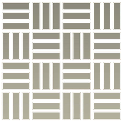 Daltile Color Wheel Mosaic 1" X 3" Lattice Weave Matte Matte Architectural Gray