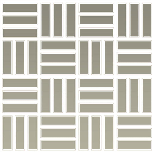 Daltile Color Wheel Mosaic 1" X 3" Lattice Weave Matte Matte Architectural Gray