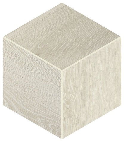 Daltile Emerson Wood 12" X 12" Mosaic 3D Cube Ash White