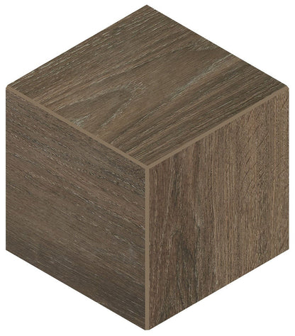 Daltile Emerson Wood 12" X 12" Mosaic 3D Cube Hickory Pecan