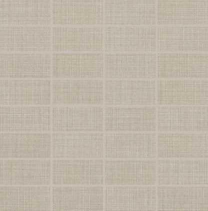 Daltile Fabric Art 1" X 3" Mosaic Straight Joint Modern Textile Taupe