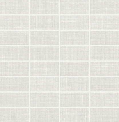 Daltile Fabric Art 1" X 3" Mosaic Straight Joint Modern Textile White