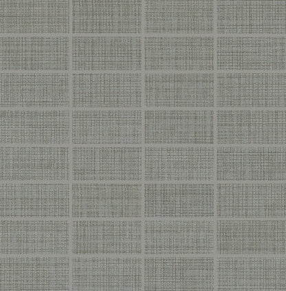 Daltile Fabric Art 1" X 3" Mosaic Straight Joint Modern Textile Medium Gray