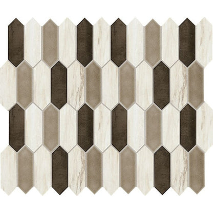 Daltile Fonte 2" X 6" Picket Pier White Blend