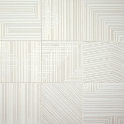 Daltile Geometric Fusion 8" X 8" Mixed Pearl