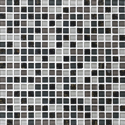 Daltile Granite Radiance 12" X 12" Straight Joint Mosaic Ubatuba Blend