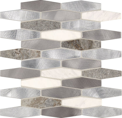 Daltile Fanfare Infinite Mirage 1" X 4" Stretched Hexagon Eternal Dream