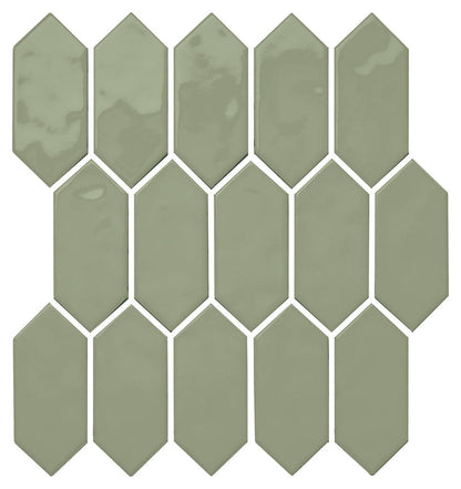 Daltile Mythology 2" X 5" Picket Mosaic Chronos