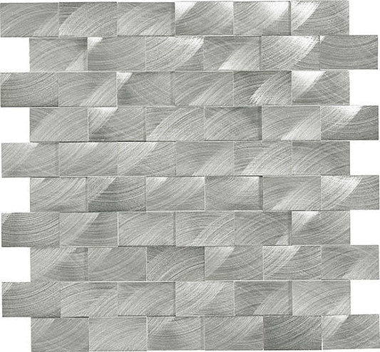 Daltile Anthology 1" X 2" 3D Brick Joint Steel
