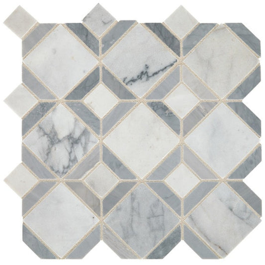 Daltile Sublimity 12" X 12" Parquet Cirrus Storm