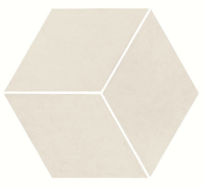 Daltile Uniform Mosaic 12" X 12" 3D Cube White