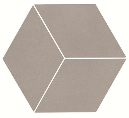 Daltile Uniform Mosaic 12" X 12" 3D Cube Taupe