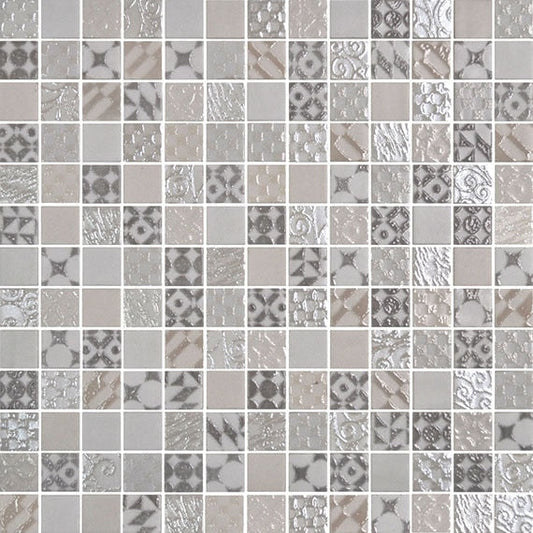 Daltile Uptown Glass 1" X 1" Straight Joint Metro Cream