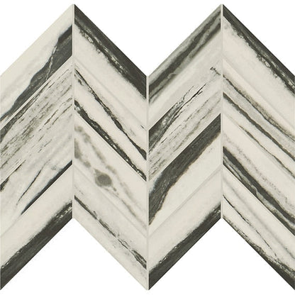 Daltile Vertuo 2" X 5" Chevron Stria Bravura