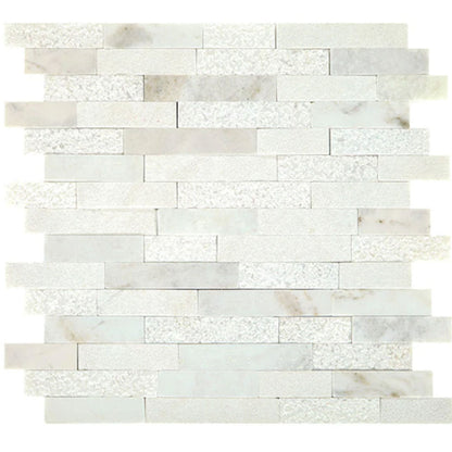 Daltile Minute Mosaix 13" X 12" Random Linear Daphne White