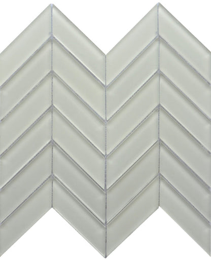 Emser Edge 12"x12" Mosaic 1.75"X4" White