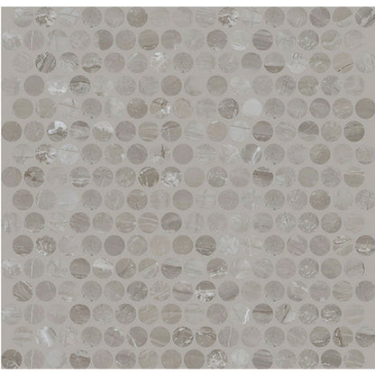 Daltile Famed 11" X 13" Mosaic Penny Rounds Fortune