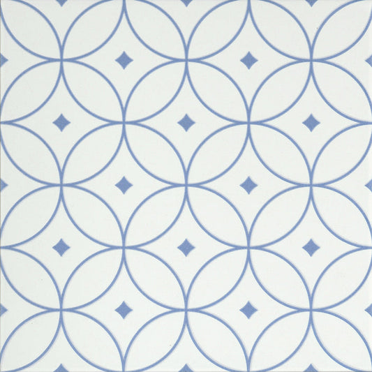 Emser Geometry 10"x10" Atom Blue