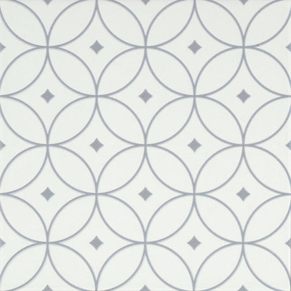Emser Geometry 10"x10" Atom Gray