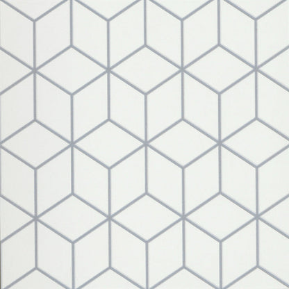 Emser Geometry 10"x10" Cube Gray