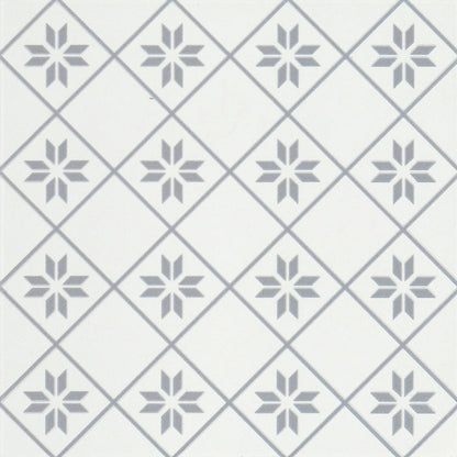 Emser Geometry 10"x10" Petal Gray