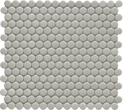 Emser Influence 11"x12" Penny Round Mosaic 1"x1" Polished Fawn