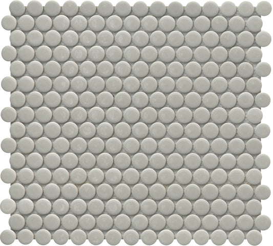Emser Influence 11"x12" Penny Round Mosaic 1"x1" Polished Fawn