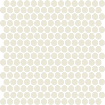Daltile Color Wheel Mosaic 13'' X 11'' Penny Matte Matte Biscuit