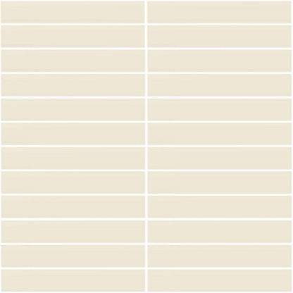 Daltile Color Wheel Mosaic 12'' X 10'' Straight 1'' X 6'' Matte Matte Biscuit