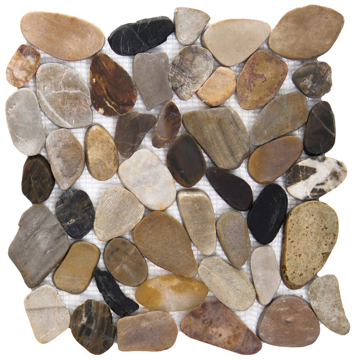Emser Flat Rivera 12"x12"  4 clr Blend Flat
