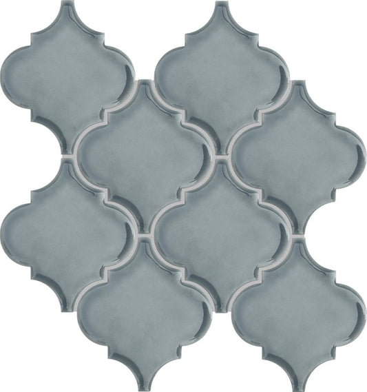 Emser Morocco 10"x11" Arabesque Mosaic 4.6"X5.3" Dove