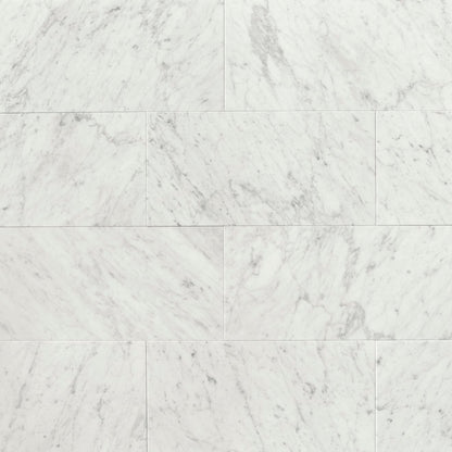 Bedrosians Marble 12" X 24" Honed White Carrara